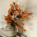 33.5" Orange Pine Spray with Pinecone