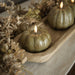 3D Flame Green Pumpkin Candle