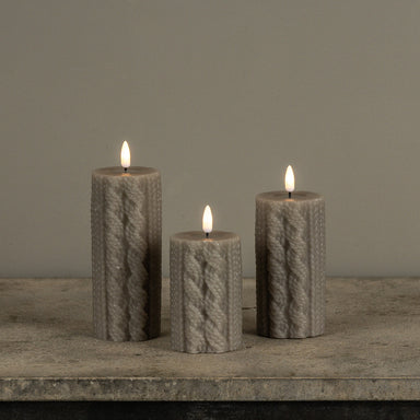 5" Taupe Sweater Flameless Candle