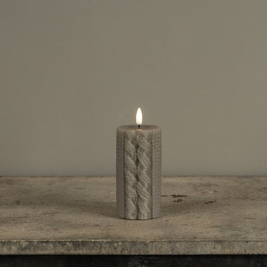 5" Taupe Sweater Flameless Candle