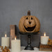 8" Beige Big Mouth Pumpkin, Mache