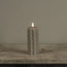6" Taupe Sweater 3D Flame Candle