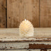 Moving Flame Pinecone Candle, Cream
