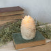 Moving Flame Cream Pinecone Candle