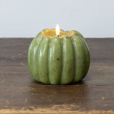 3D Flame Pumpkin Candle, Green