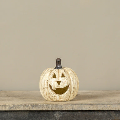 5.5" White Big Mouth Pumpkin
