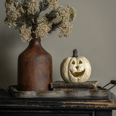 5.5" White Big Mouth Pumpkin