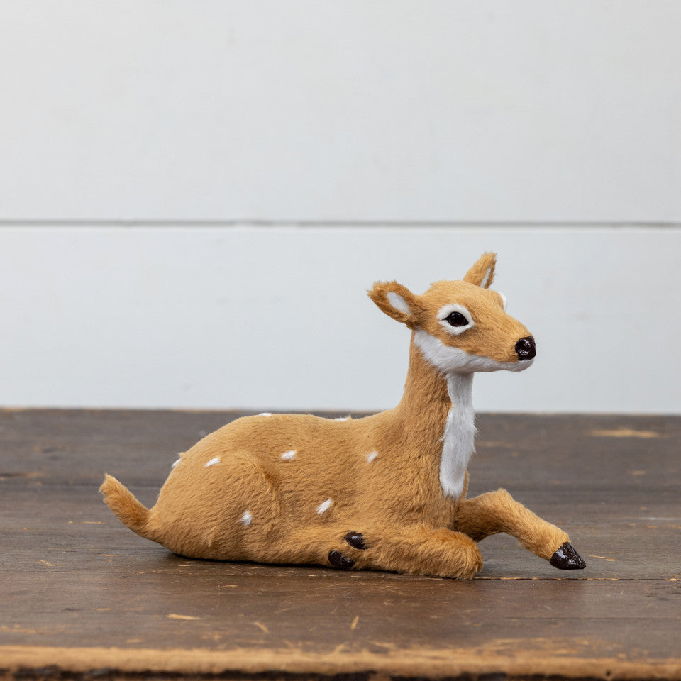 Resting Fur Deer, Faux Fur