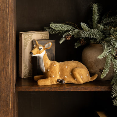 Resting Fur Deer, Faux Fur