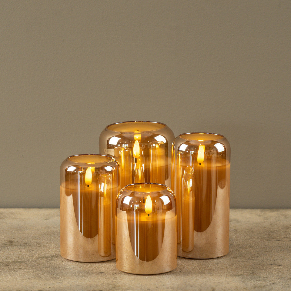 Arched Champagne Glass Flameless Candle