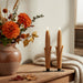 Flameless Corn Taper Candles, Set of 2