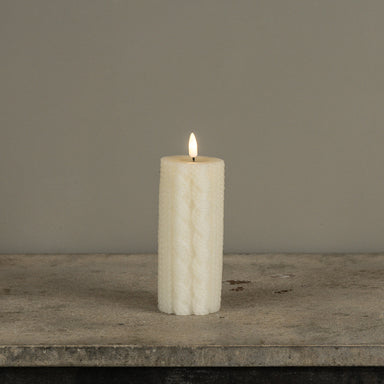 Flameless Candle, Cream Sweater