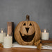 11" Big Mouth Pumpkin, Beige