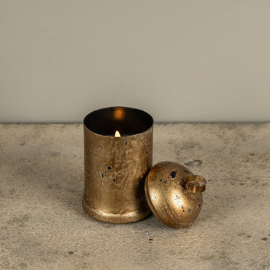 Gold Sleigh Bell 3D Flameless Candle