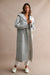 Longline Cable Knit Cardigan, Shawl Collar