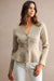 Solid V-neck Peplum Cardigan